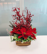 Arranjo de Mesa Natalino Flores