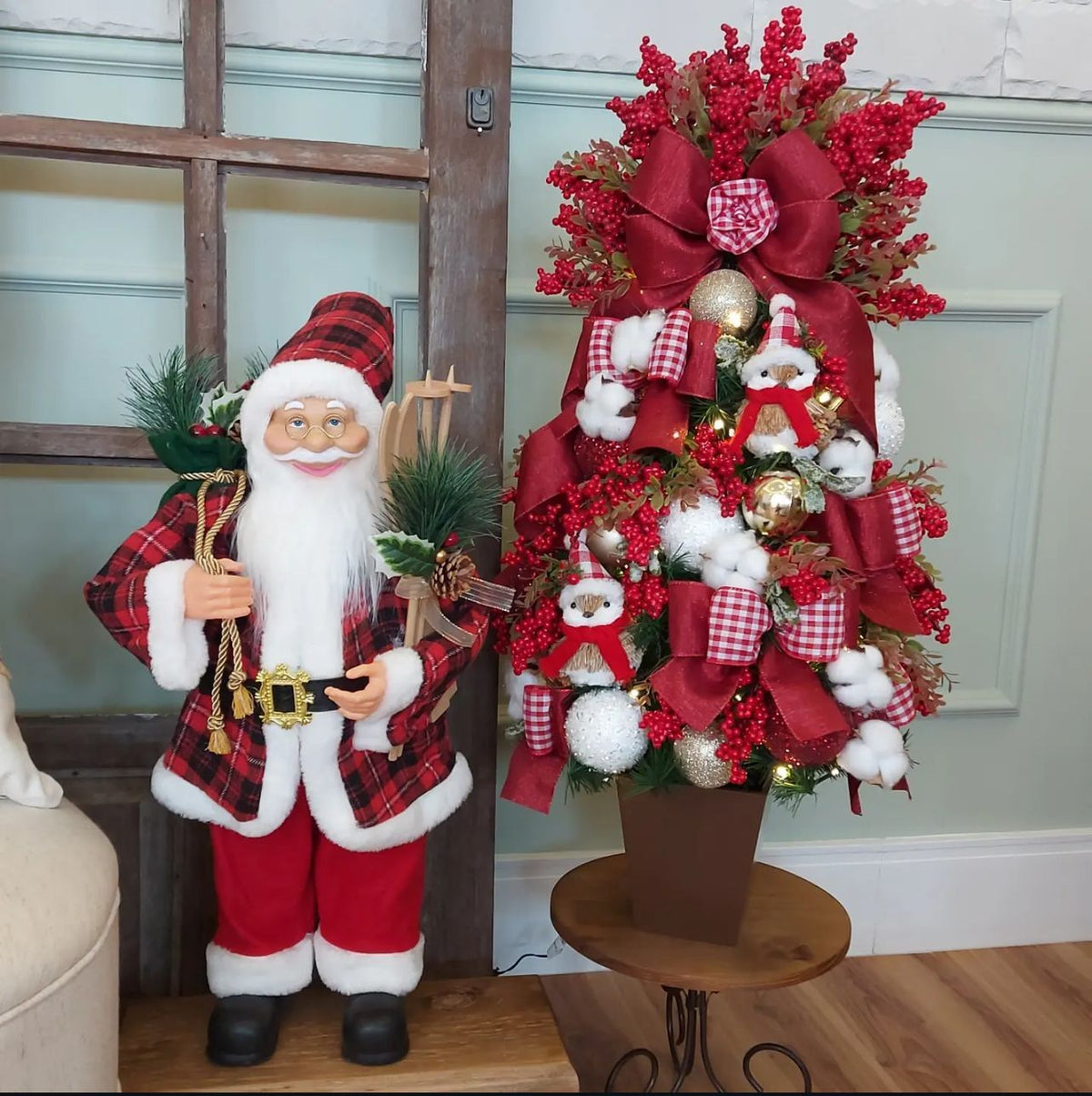 Kit Papai Noel + Mini Árvore de Natal